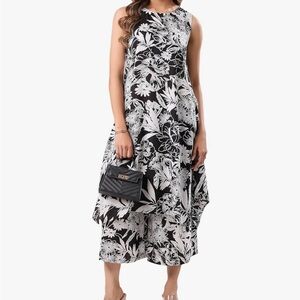 Floral Black and White Co-ord Set
